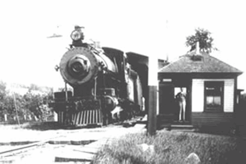 The Bow junction train station with a train